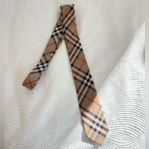 BURBERRY check silk tie
